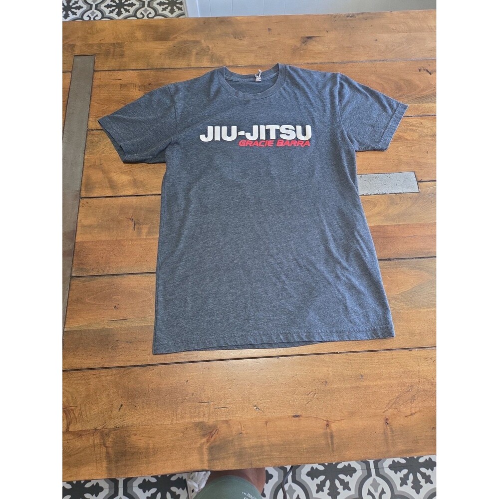 Gracie Barra Jiu Jitsu Shirt Mens S Small Charcoal Gray Rio Rancho BJJ Graphic T